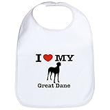 CafePress - I Love My Great Dane - Bib by CafePress