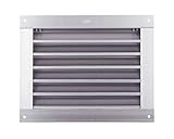角型ガラリ（水切なし） 標準（網なし）シルバー SAG-150x300　　新協和