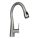 BOANN BNYKF-C01S Sophia 16.75-Inch 304 Stainless Steel Pull-Out Kitchen Faucet [並行輸入品]