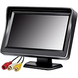 TYBRS 4.3インチ 2系統の映像入力 12V車用 ミニオンダッシュ液晶モニター バック切替可能 VCD/DVD/GPS/カメラ 画面駐車モニター
