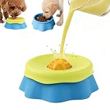 早食い防止食器 犬 猫 ローリングボール付き 2in1 スローフィーダー 早食い防止 ペット食器 濡れフード ヨーグルト ピューレ対応 滑り止め 食洗機対応 小型犬 中型犬 大型犬 猫 兼用