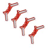 Flameer 4個入り　額縁コーナー　クランプホルダー　工具　90度　直角　高硬度　防錆　強化フレーム　