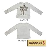 【SiShuNon/Kiccoly】キッコリー フラワー 花 木 Tシャツ 90 15 ホワイト