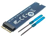 Sintech ST-NGFF2013-D NGFF M。2 PCIe SSDアダプタカードforアップグレードSSD mz-jpu128t sd6pq4 m-128gの2013 2014 2015 Macbook (2013D（ドライバー２本付属）)