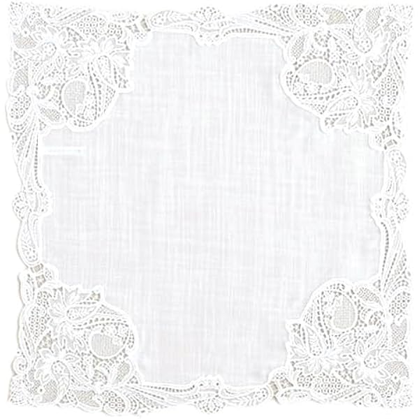 約41×41cm】ブライダル レースハンカチ 天使 ブルーミング（BLOOMING