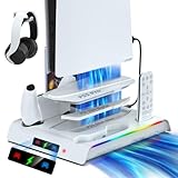 HUIJUTCHEN PS5用キャリーケース PS5 トラベルケース PS5ディスクとデジタル版に対応 耐衝撃&防水 PS5バッグ トラベルキャリーケース PS5コンソールコントローラー用 ゲームカードを保持, ホワイト。, PS5キャリーケース用