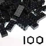 クラシックビルディングブリック 100ピース 2x4 ブラック クラシックブリックブロックパーツとピース 3001 レゴ対応 対象年齢6歳以上 クリエイティブビルディングブロックおもちゃ 子供用