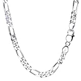 [シアーズ] Sears フィガロ チェーン ネックレス シルバー sv 925 幅 6.5mm 長さ 45cm sfg200-45