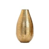 Torre & Tagus 901511B Talis Hammered Short Vase, Gold [並行輸入品]