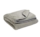 膝掛け ブランケット 100×70cm グレージュ ふわふわ あたたかい 冬用 ボア マイクロファイバー かわいい ベビー 赤ちゃん