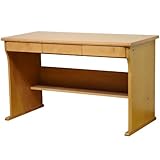 ライフスタイリングショップ 学習机 デスク 木製 引出 幅120×奥行60cm ライトブラウン SL-02LB