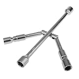 monkeyjack 17 mm-23 mmホイールLugソケットレンチ車用硬化鋼Motorcycles