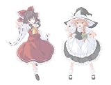 フジミ模型 ディティールアップシリーズ No.101 東方Project 博麗 霊夢/霧雨 魔理沙 汎用キャラクターデカール Dup-101