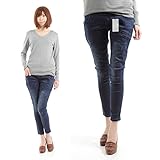 Best of Luck ヴィンテージ風 マタニティ デニム w_p_b_045 (M)