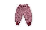 高品質　ベビー服　子供男女通用　ロングパンツ　 雪のニット生地　ハロンパンツ　軟らかい　あたたか裏起毛　通園　通学　Z&Z (100cm, レッド)