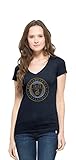 MLS Philadelphia UnionスクラムレディースVネックTシャツ、スモール、Fallネイビー