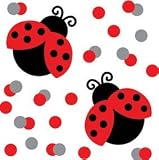 Unisex Baby Shower Ladybug Fancy Printed Confetti by Creative Party