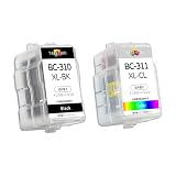 BC310XL+BC311XL 各1個セット 詰め替え CANON用 BC310 BC311 詰め替えインク 純正品併用 互換インクカートリッジ 大容量 着替え簡単 PIXUS MP493 MX420 MP280 MX350 MP490 MP480 MP270 iP2700 インク