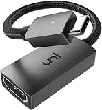 uni USB Type C HDMI 変換アダプター [4K / USB C HDMI Type-C / Thunderbolt 3 TypeC HDMI ] タイプC HDMI スマホ USB Type CからHDMI アダプター, MacBook Pro Air / iPad Pro / Surface Go/ Google Pixelbook / Huawei Matebookなど Type C HDMI スマホ アダプター [スペースグレー]
