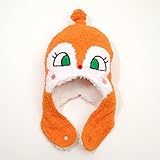 アンパンマン 帽子 なりきり ふわもこ帽子 46-48cm/48-50ｃｍ (EA9798) (46-48cm, オレンジ（ドキンちゃん）)