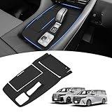 【メーカー直営】Mozan トヨタ 新型 アルファード 40系 シフトパネル ラバーマット【エレクトロシフトマチック専用】 Executive Loungeに適合 ヴェルファイア 40系 コンソールカバー ゴムマット カバー キズ防止 汚れ防止 指紋防止 車種専用 防水 防塵 内装パーツ アクセサリー
