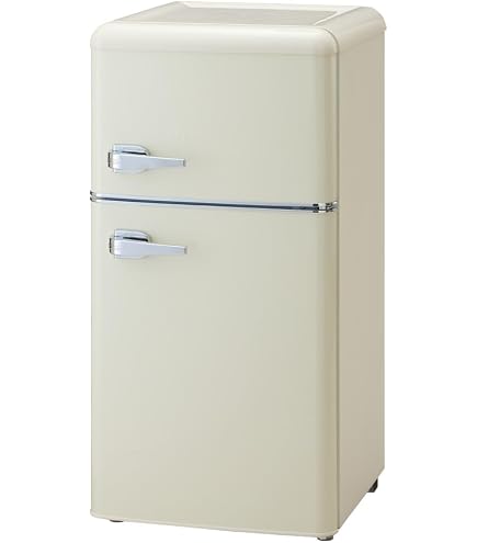 Amazon.co.jp: 冷蔵庫 93L 1ドア 右開き RCD93WHS(E) レトロデザイン