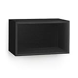 High Quality Eco Wall Rectangle and Decorative Shelf, Black (made from sustainable non-toxic zBoard 