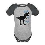カスタムパーティーShop Baby Boy 's恐竜Happy EasterグレーOnepiece カラー: グレー