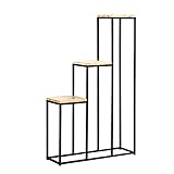 階段花のスタンドレトロフラワースタンド屋内と屋外の花のスタンドソリッドウッドの板のラックバルコニーの植物フラワースタンド居間装飾フラワースタンド (サイズ さいず : S s)