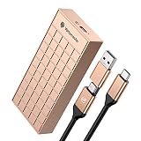 Yottamaster M.2 SSD 外付けケース 40Gbps超高速 高放熱 氷たい感じのデザイン USB4 Thunderbolt3/4 NVMe M2 SSDケース USB3.2/3.1/3.0互換性あり 高度なアルミ製 M.2 SSD外付け エンクロージャ 高速 USB4 C-C/Aケーブル 付き ロースゴールド[HP8-C3-RG]