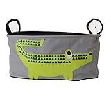 PANCY ベビーカー用バッグ 収納バスケット ミニ バッグ 収納 小物入れ 可愛い 動物 布製 多機能 雑物収納 便利(ワニ)