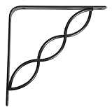 KNAPE & VOGT CO 200C AB 8 8 Antique Bronze Decorative Steel Shelf Bracket [並行輸入品]
