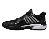 K-Swiss メンズ ハイパーコート スプリーム テニスシューズ, ブラック/ホワイト, 24