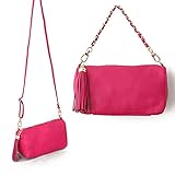 【ピンクバッグ】 お出かけ ミニバッグ /自分色が 選べる10カラー (Hotpink)
