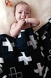 100% Organic Muslin Baby Blanket / Swaddle - I Crossed the Ocean by Ocean & Friends Pty. Ltd.