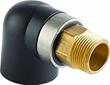 Viega 39102 ProRadiant GeoFusion HDPE Socket Fusion Adapter 90-Degree Elbow with 1-1/4-Inch by 1-Inc