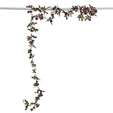 Bulary 造花 壁掛け つるバラの造花 観葉植物 インテリア シルク造花 1本セット シルクフラワーグリーン 家庭飾り ロマンチック 結婚式 お祝い 誕生日 パーティー 2ｍ