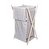 Trend Lab Hamper Set, Gray and White Circles by Trend Lab [並行輸入品]