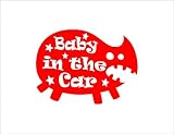 ノーブランド 赤 カバ Baby in the car シール ステッカー デカール