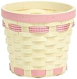 【ライナー付き】 ウッディ製 ダ鉢5号用 ピンク (φ18.5×16.5cm) 734-50DP