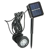 KING DO WAY 防水性：IP68 ソーラー LEDライト ソーラー アウトドアー スポットライト 省エネ 屋外用 充電式 バルブ 車道 庭 芝生 ガーデン ウォームホワイト