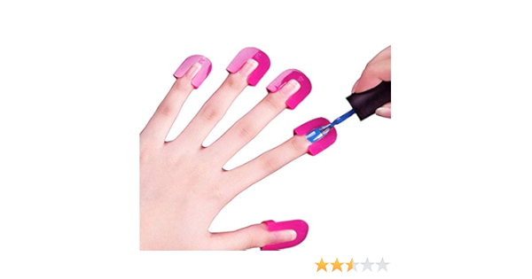 Amazon ネイルプロテクター 保護クリップ はみ出し防止 繰り返し使用可 10サイズ 26個セット ノーブランド品 ネイルケアセット 通販