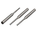 ストレートラウンドシャンクエンドミルカッターツール3枚ダイヤHSS-AL 3 - フルートを切断DealMux 3mmの