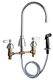 シカゴ洗面200-agn8ae3ab商用グレード高アーチキッチン蛇口with Lev , 200-AGN8AE3ABCP 1