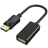 CHARYZA DisplayPort to HDMI 変換ケーブル DP to HDMI 変換アダプタケーブルフルハイビジョン1080P解像度 ブラック