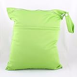 エルフ ベビー (Fairy Baby) 赤ちゃん専用防水おむつ収納バッグ ニットプリント（28*36cm，グリーン）