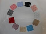 【BERUKO】スッキリホック ブラジャー延長ホック カラフル 11枚組 (3列 ピッチ幅 約19mm)