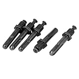 uxcell ドリルチャックアダプタ 電気ドリル SDSプラスシャンク ブラック 64mm全長 5個入り