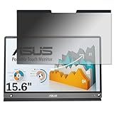 ASUS ZenScreen Touch MB16AMT 15.6インチ 16:9 対応 マグネット式 覗き見防止フィルム プライバシーフィルター ブルーライトカット 反射防止 PC パソコン ノートブック のぞき見防止 画面保護 保護シート 着脱簡単 両面使用