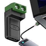 Sojuaxi タイプC アダプター, オス 2ピン 端子コネクター, USB C スクリューターミナル はんだ不要プラグ, DIY 修理用 携帯 タブレット カメラ 小型家電